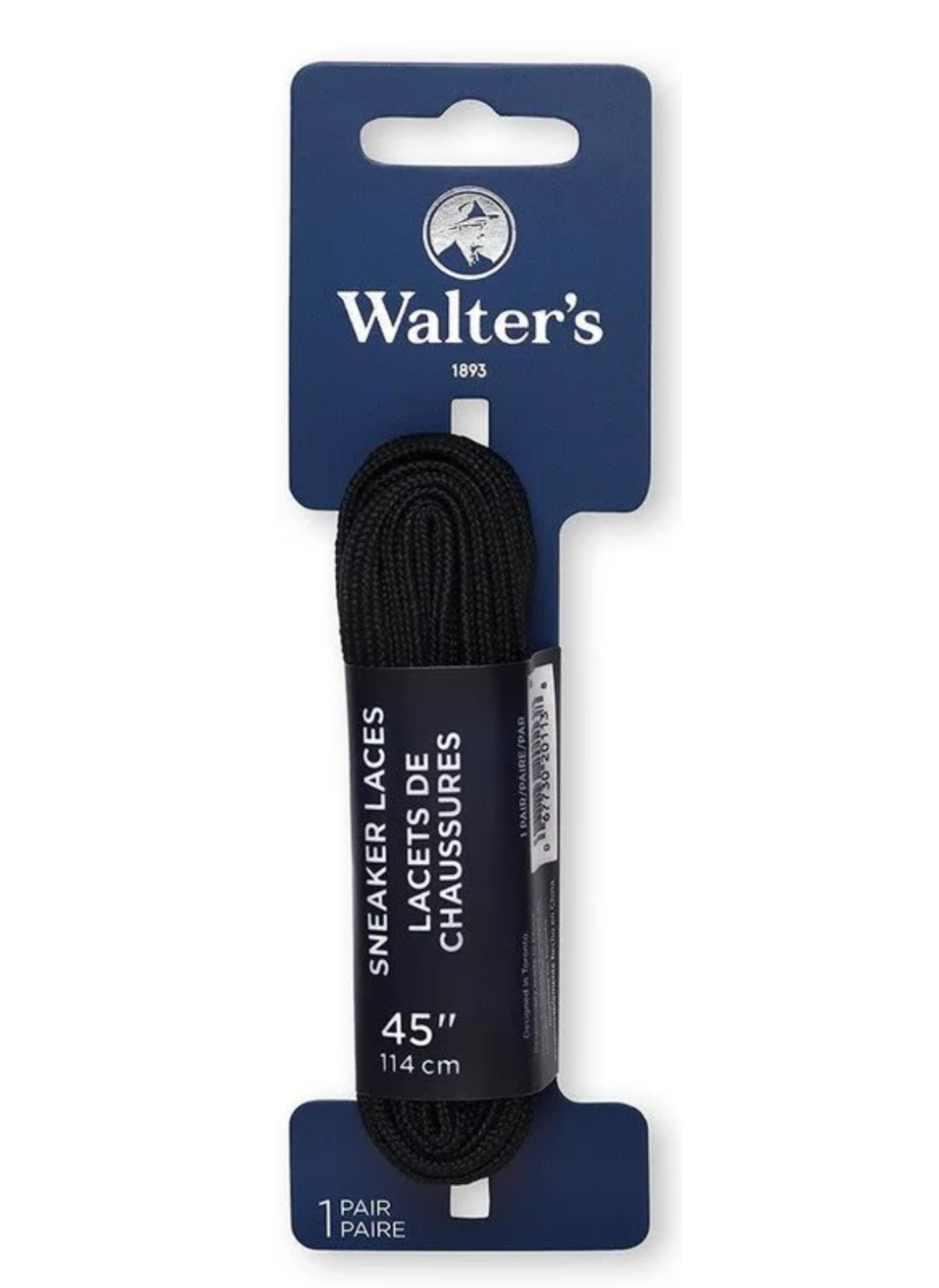 Walter's - Flat Black Sneaker Laces