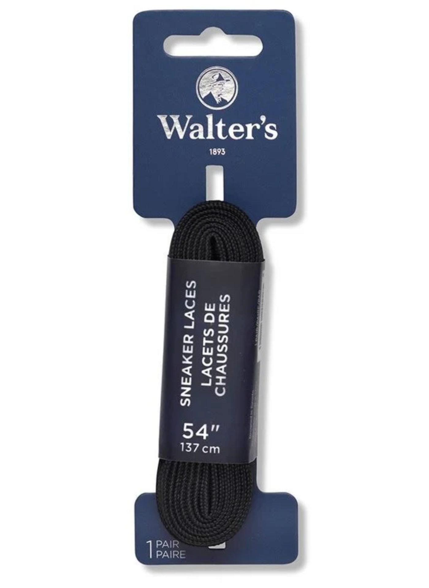 Walter's - Flat Black Sneaker Laces